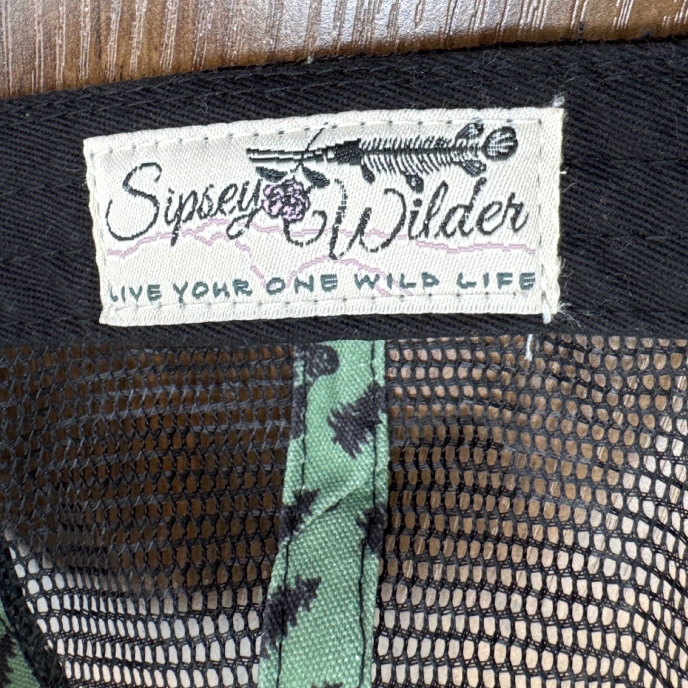 Sipsey Wilder Bigfoot Sasquatch Trucker Hat Cap Green Black Tree Unisex Snapback — image 5 of 7